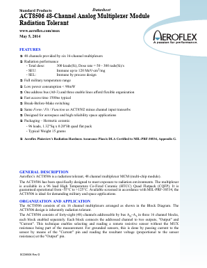 5962-0323402KXC Datasheet PDF Aeroflex Corporation