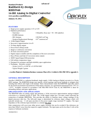 RHD5940-201-1S Datasheet PDF Aeroflex Corporation