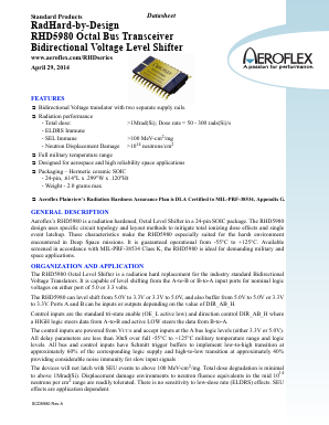 RHD5980-901-2S Datasheet PDF Aeroflex Corporation
