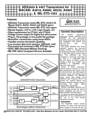 ARX4404-201-2 Datasheet PDF Aeroflex Corporation