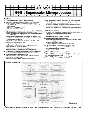 ACT-5271PC-266F17T Datasheet PDF Aeroflex Corporation