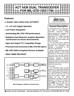 ACT4436 Datasheet PDF Aeroflex Corporation