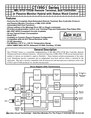 CT1990 Datasheet PDF Aeroflex Corporation