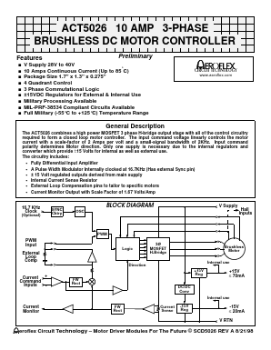 ACT5026 Datasheet PDF Aeroflex Corporation