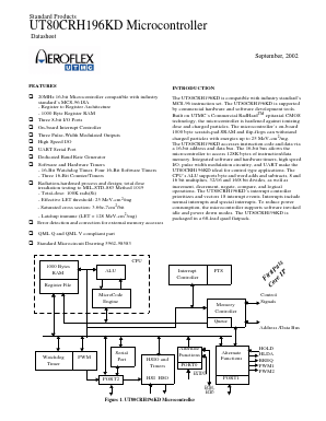 UT80CRH196KD-WWA Datasheet PDF Aeroflex Corporation