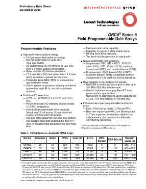 OR4E2-1BC352 Datasheet PDF Agere -> LSI Corporation