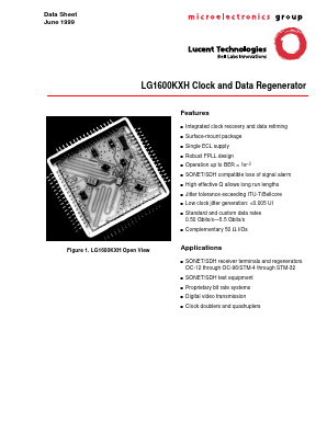 LG1600KXH1244 Datasheet PDF Agere -> LSI Corporation