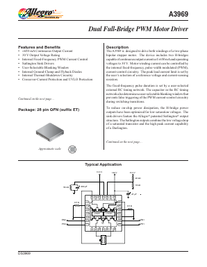 A3969 Datasheet PDF Allegro MicroSystems