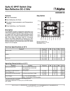 AS002M4-00 Datasheet PDF Alpha Industries
