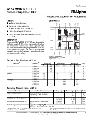 AS006M1-00 Datasheet PDF Alpha Industries