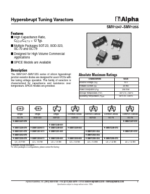 SMV1247-079 Datasheet PDF Alpha Industries