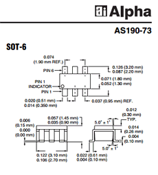 AS190-73 Datasheet PDF Alpha Industries