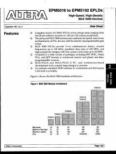 EPM5016 Datasheet PDF Altera Corporation