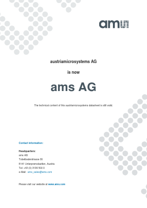 AS1334-BTDT-15 Datasheet PDF austriamicrosystems AG
