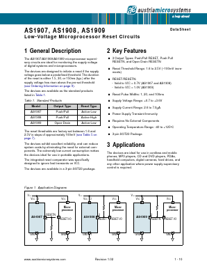 AS1909C16-T Datasheet PDF austriamicrosystems AG