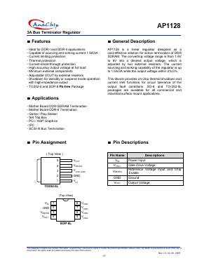 AP1128SA Datasheet PDF Anachip Corporation