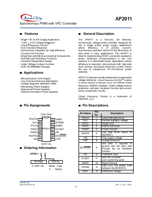 AP2011 Datasheet PDF Anachip Corporation
