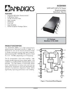 ACD0900S3CTR Datasheet PDF ANADIGICS