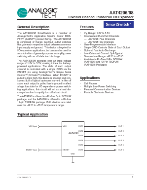 AAT4298 Datasheet PDF Analog Technology Inc