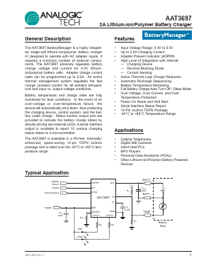 AAT3697IWP-4.2-T1 Datasheet PDF Analog Technology Inc