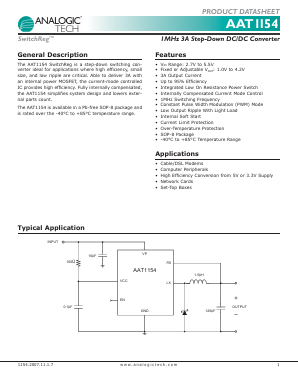 AAT1154 Datasheet PDF Analog Technology Inc