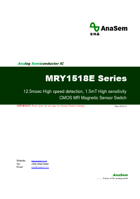 MRY1518E Datasheet PDF AnaSem Semiconductors