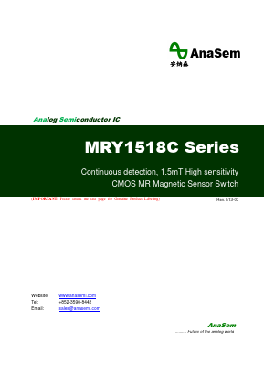 MRY1518CTA Datasheet PDF AnaSem Semiconductors