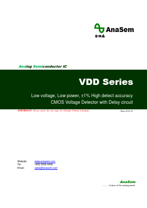 VDD501LNTA Datasheet PDF AnaSem Semiconductors