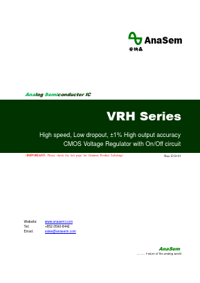 VRH2301NTX Datasheet PDF AnaSem Semiconductors