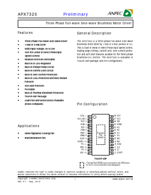 APX7320RI-TRG Datasheet PDF Anpec Electronics