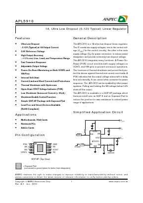 APL5910KAI-TRG Datasheet PDF Anpec Electronics