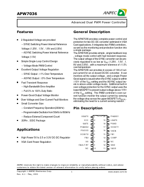 APW703612KC-TRL Datasheet PDF Anpec Electronics