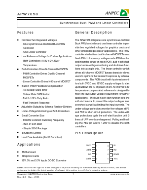 APW7058KC-TRL Datasheet PDF Anpec Electronics
