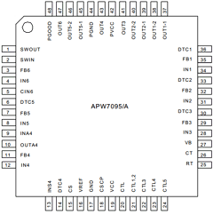 APW7095QDE-TBG Datasheet PDF Anpec Electronics