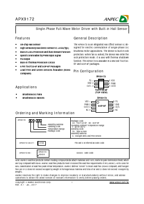 APX9172KEI-TRG Datasheet PDF Anpec Electronics
