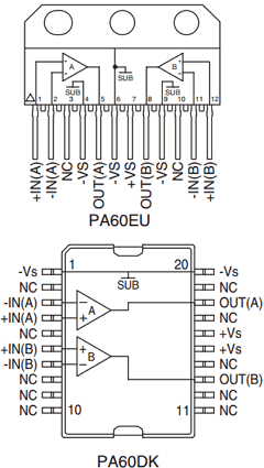 PA60EU Datasheet PDF Apex Microtechnology
