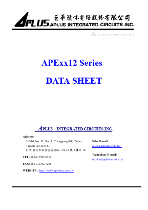 APE7312 Datasheet PDF APLUS INTEGRATED CIRCUITS