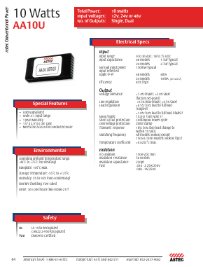 AA10U-024L-120S Datasheet PDF Astec Semiconductor => Silicon Link