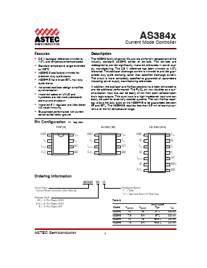 AS3842N13 Datasheet PDF Astec Semiconductor => Silicon Link