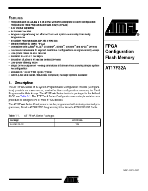 AT17F32A-30BJU Datasheet PDF Atmel Corporation
