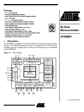 ATAM894 Datasheet PDF Atmel Corporation