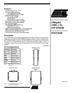 AT27C2048-15 Datasheet PDF Atmel Corporation