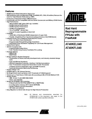 5962-0325002VXC Datasheet PDF Atmel Corporation