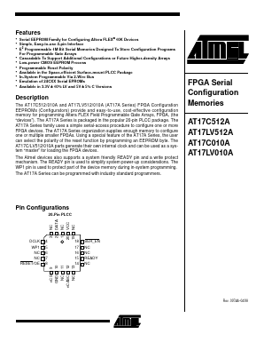 AT17LV010A Datasheet PDF Atmel Corporation