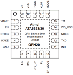 ATA6630-GLQW Datasheet PDF Atmel Corporation