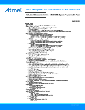 ATMEGA329PA-AU Datasheet PDF Atmel Corporation