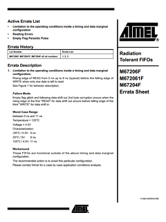 M672061F Datasheet PDF Atmel Corporation