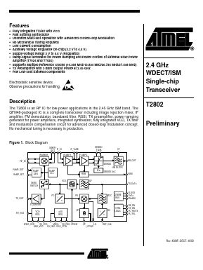 T2802 Datasheet PDF Atmel Corporation