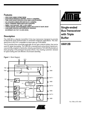 U6812B Datasheet PDF Atmel Corporation