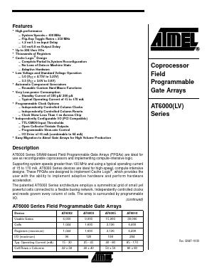 AT6002A-2AI Datasheet PDF Atmel Corporation